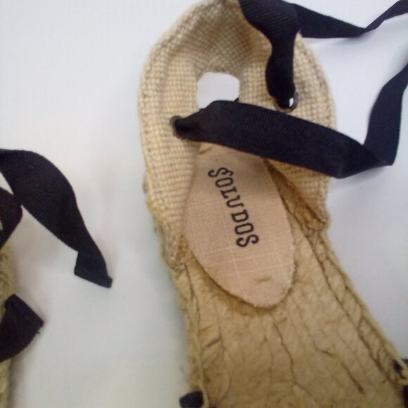 Soludos Ankle Tie Espadrille Women 5 Aztec Pattern - Picture 8 of 14